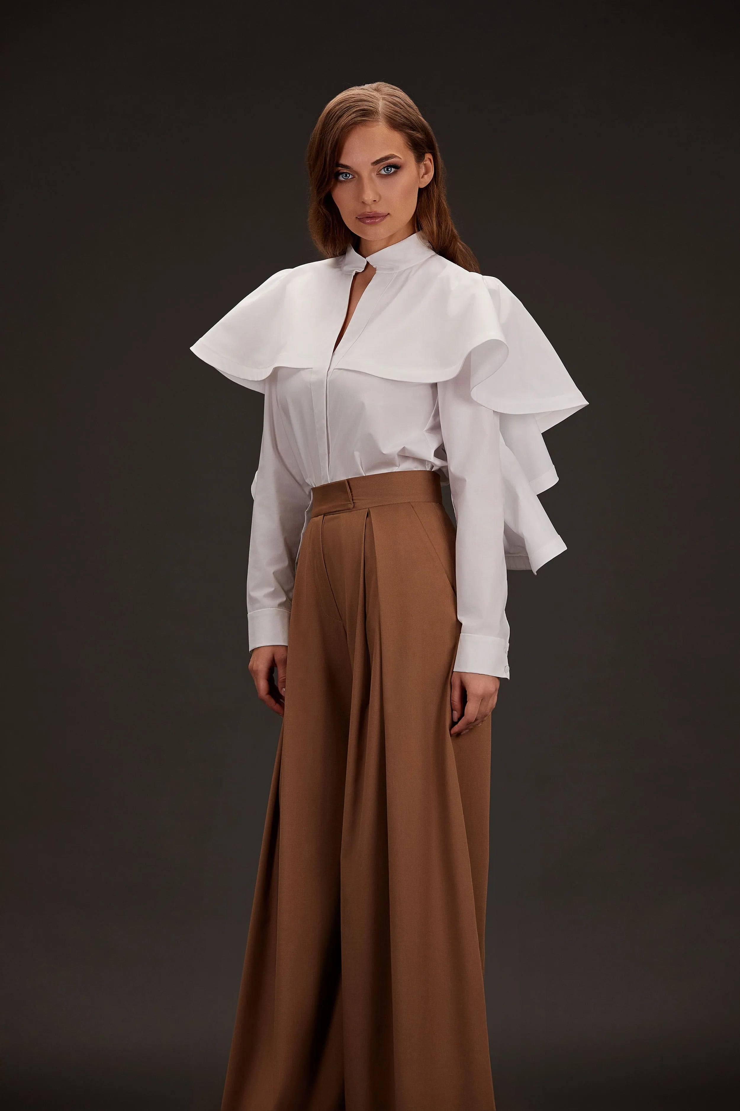 Ruffled Yoke shirt image