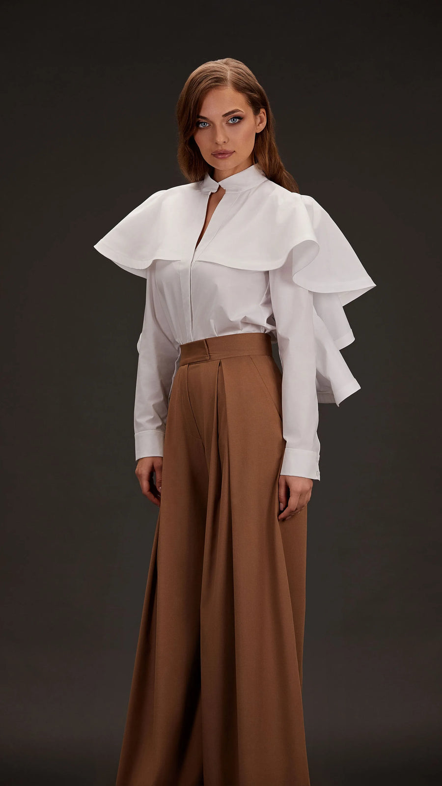 Ruffled Yoke shirt image