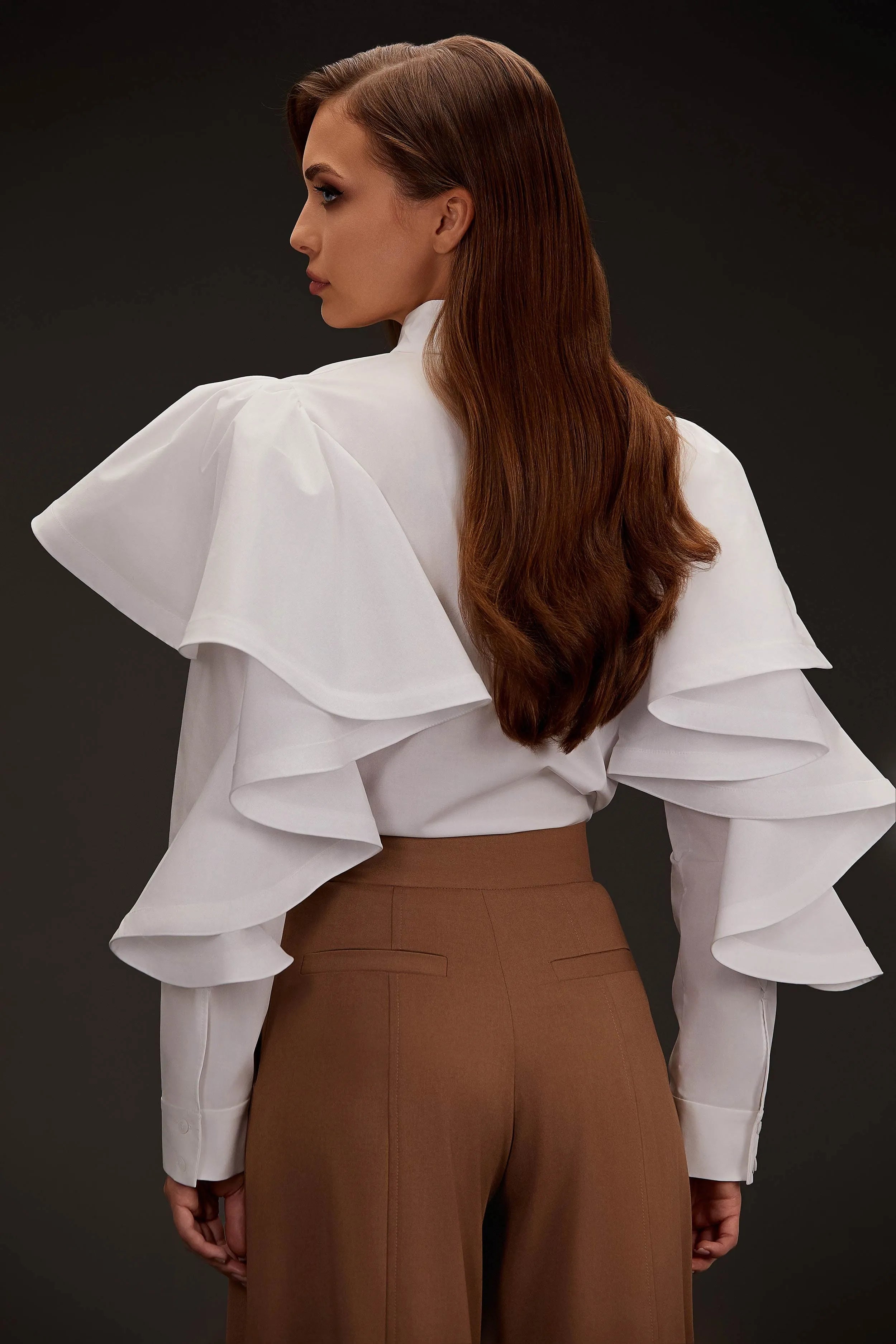 Ruffled Yoke shirt image