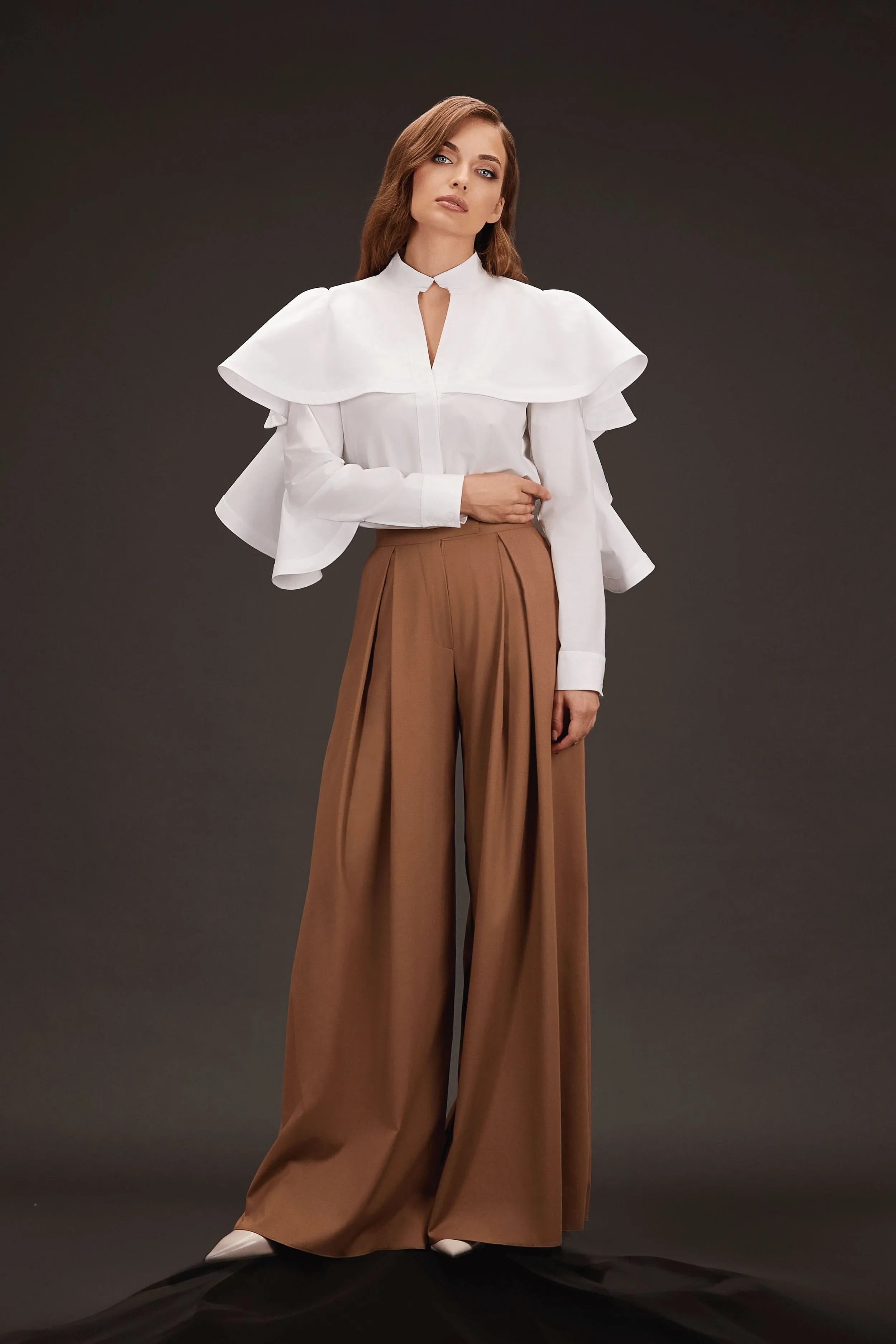 Ruffled Yoke shirt image